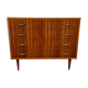Commode 4 tiroirs en en placage vernis