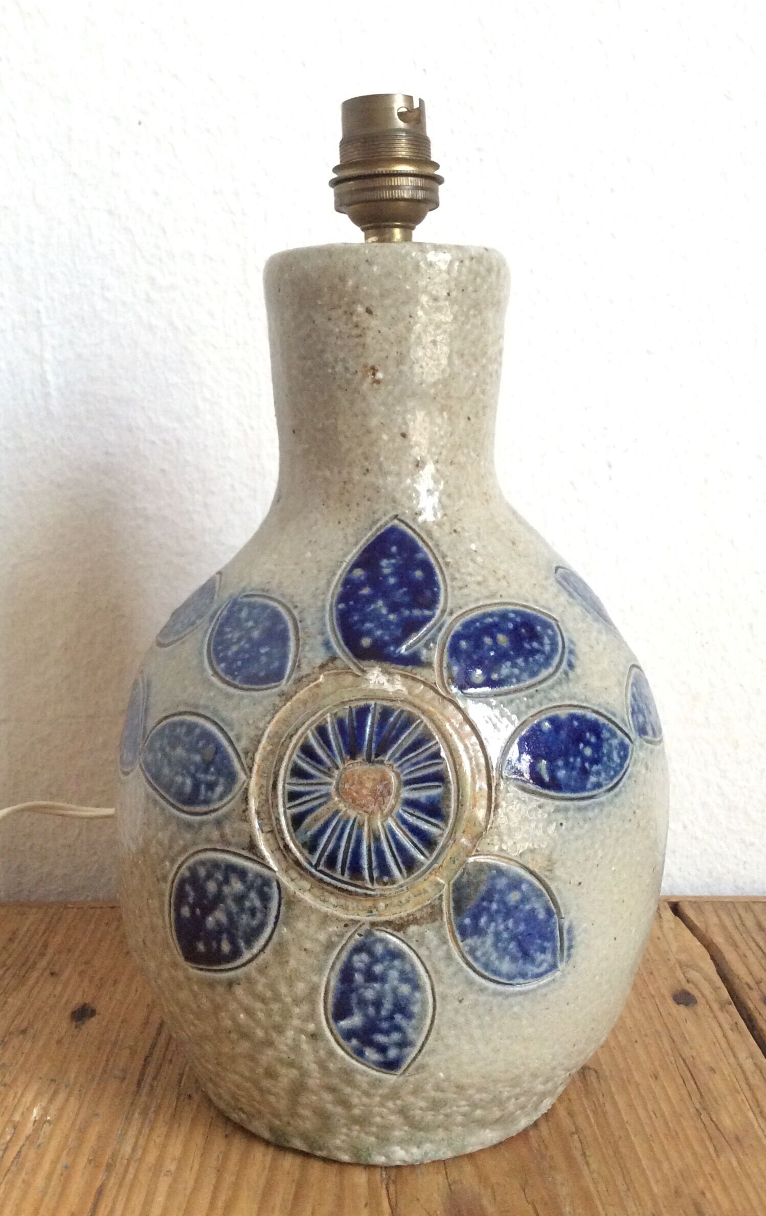 Ceramic lamp foot by Jean Claude Monange, 60s/70s