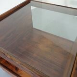 Danish Rosewood & Glass Side Table, 1960s