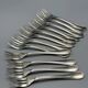 Set of 12 Christofle dessert forks made in France