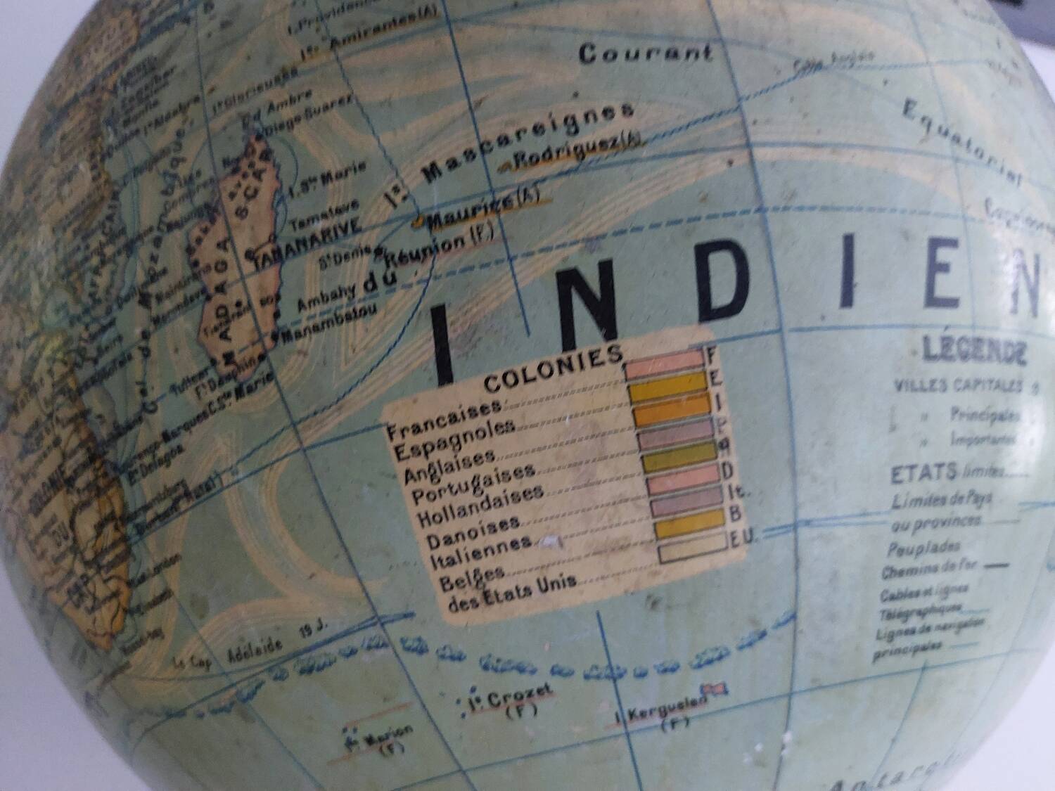 Large terrestrial globe