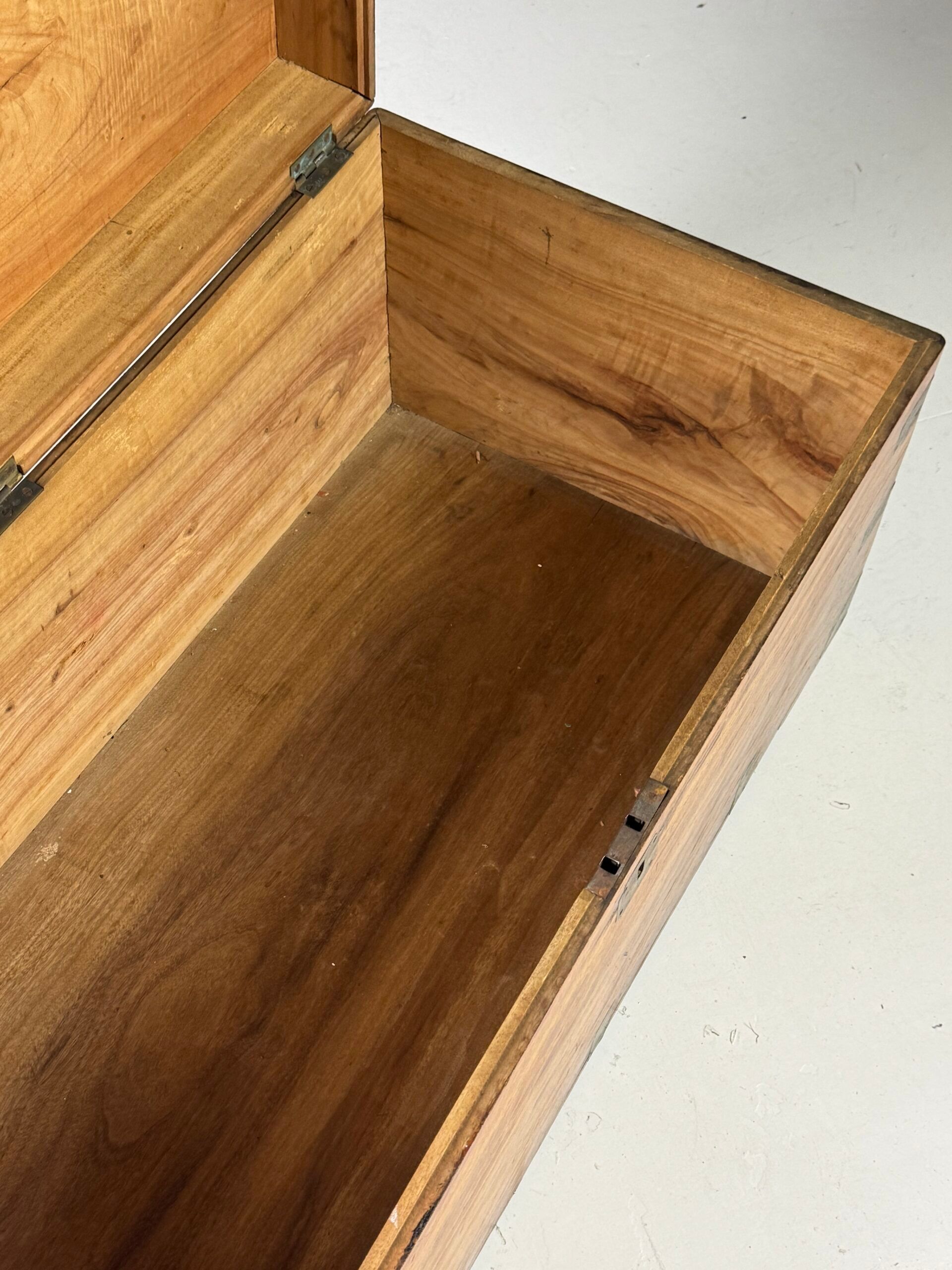 Campaign chest 19th century camphor antique
