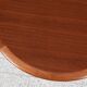 Midcentury Danish round coffee table in teak and cane by Johannes Andersen for Silkeborg 1960s