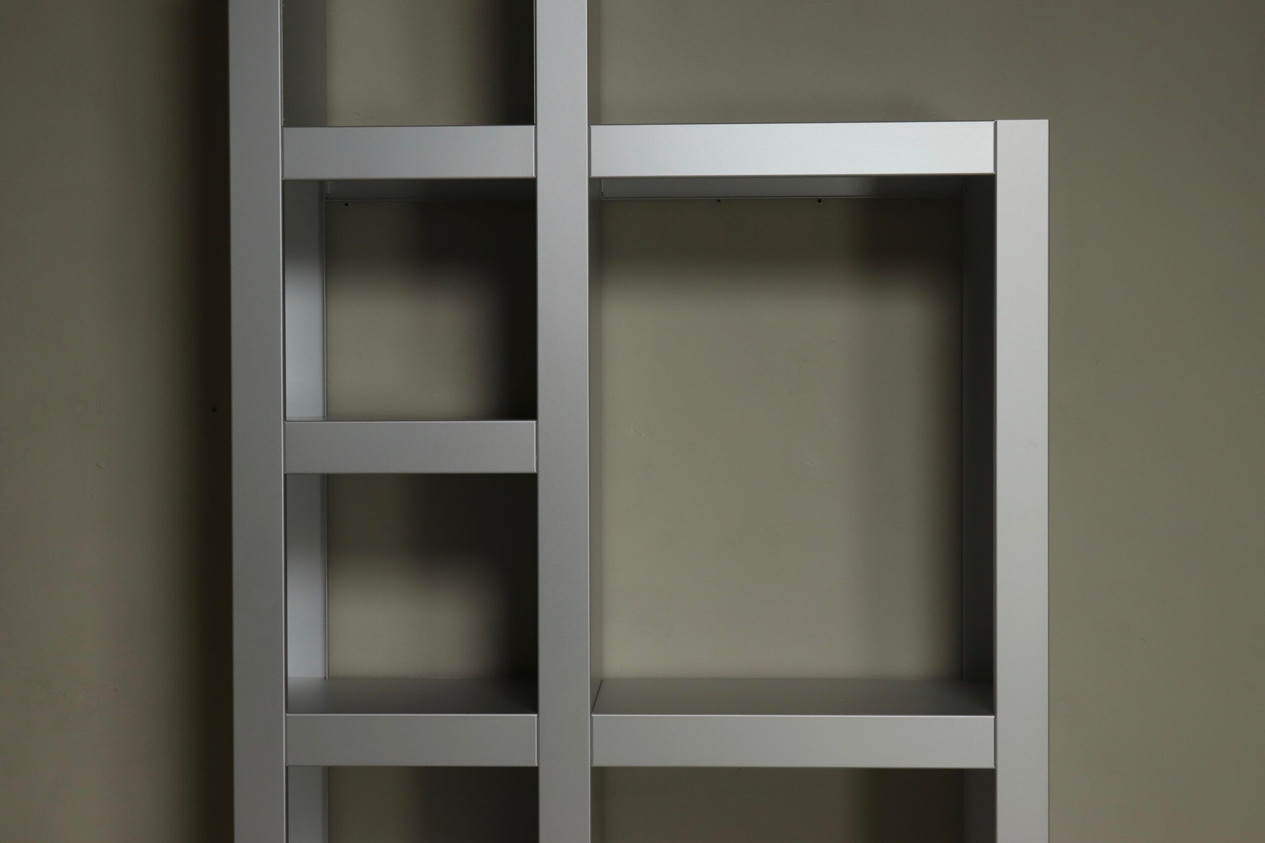 Architectural aluminium wall unit by Isabelle Leijn 1990s