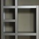 Architectural aluminium wall unit by Isabelle Leijn 1990s