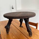 Brutalist wooden coffee table