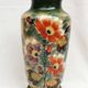 old Opaline Vase, painted / enamelled Floral decoration 19th, Napoleon III
