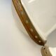 Bauhaus Art Deco Suspension Set in Opaline Glass and Brass 1930