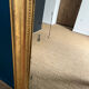 Old mirror Louis-Philippe beaded 128cm/95,cm gilded with gold leaf