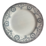 5 assiettes plates - Salins terre de fer