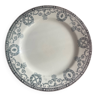 5 assiettes plates - Salins terre de fer