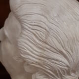 Sculpture of the bust of Eddy Mitchell