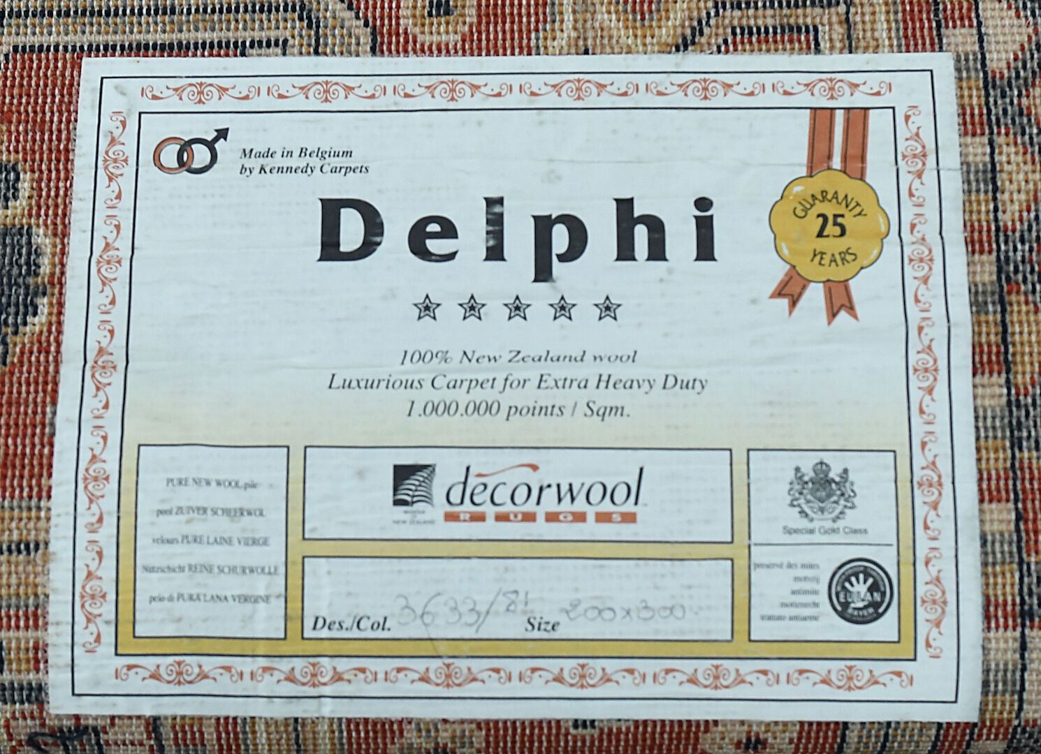 Mechanical mat 300 x 200 cm