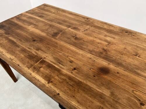 Old farmhouse table (50s) with 3 drawers