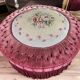 Pouf epoque Napoléon III en velours capitonné - XIXe