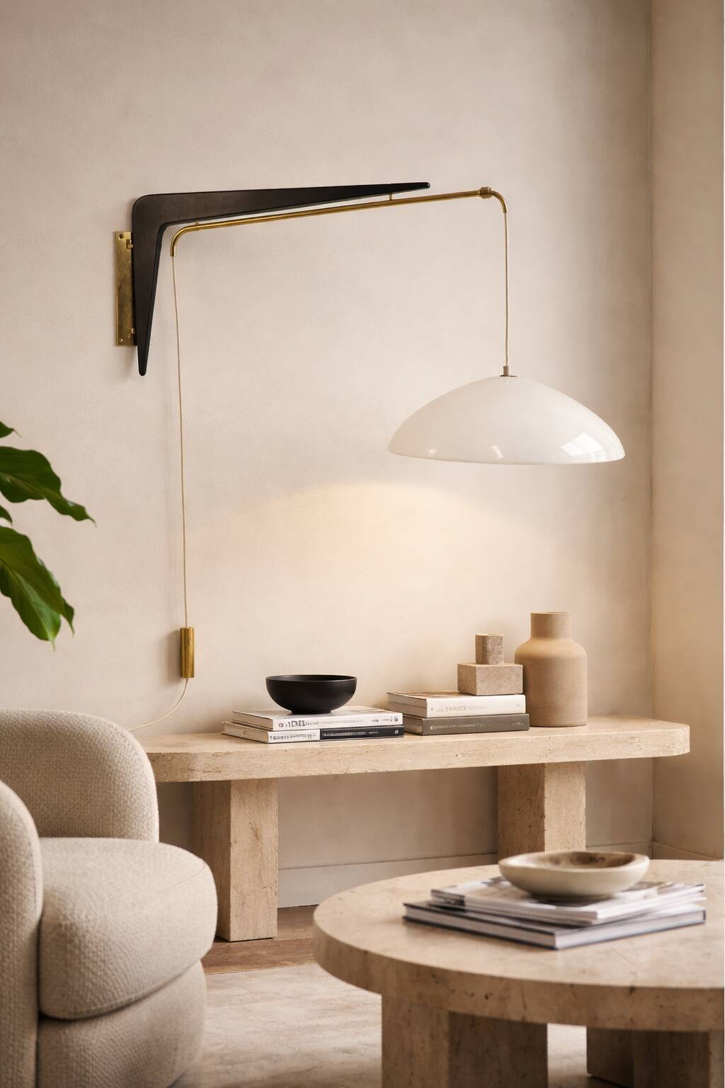 Robert Mathieu wall lamp model 241P - 1950s