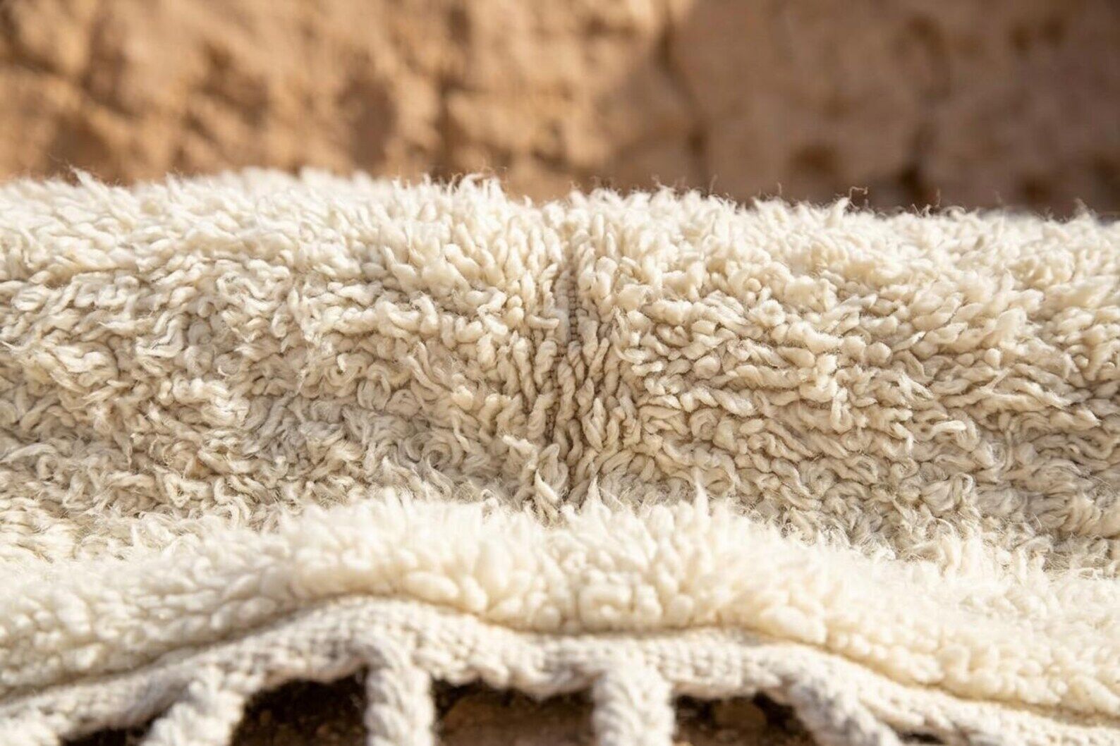 Berber Moroccan rug white 200/300cm
