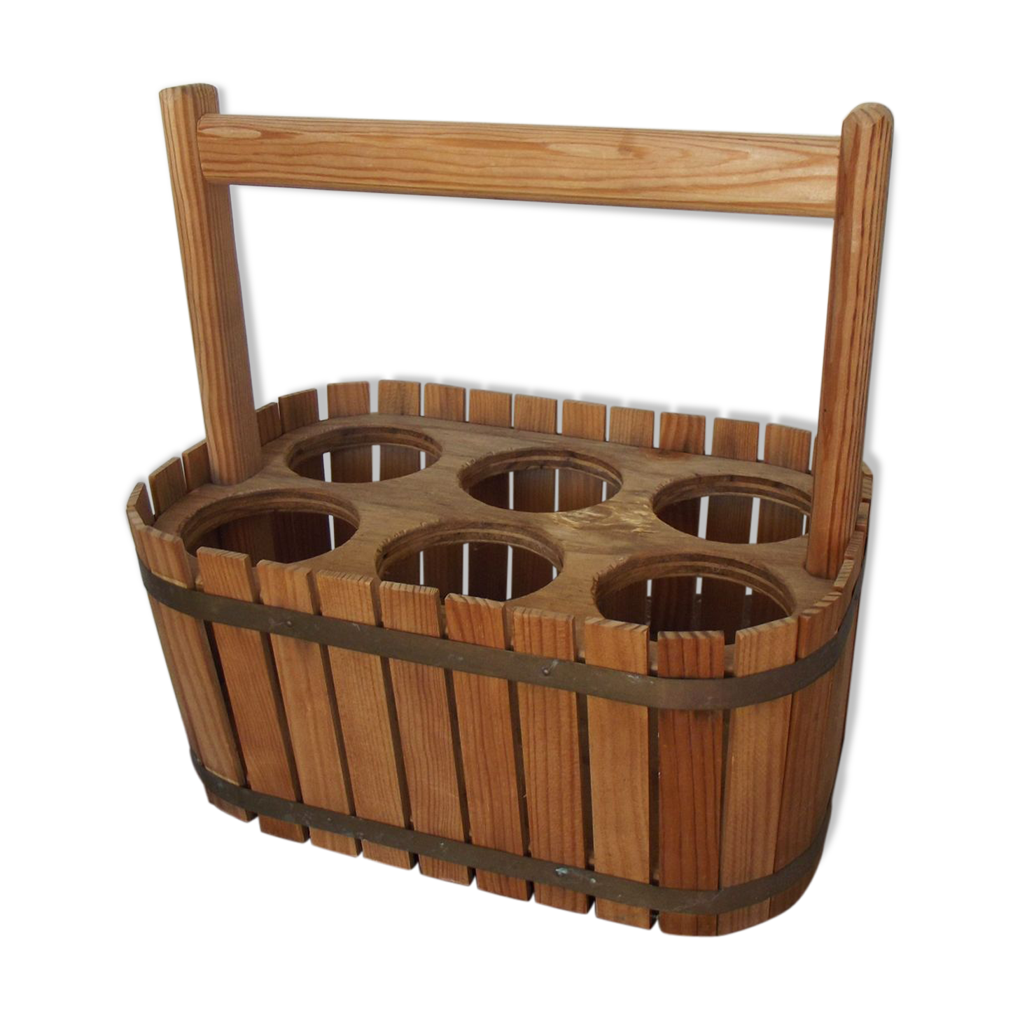 Basket rack wooden