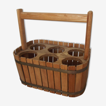 Basket rack wooden