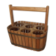 Basket rack wooden