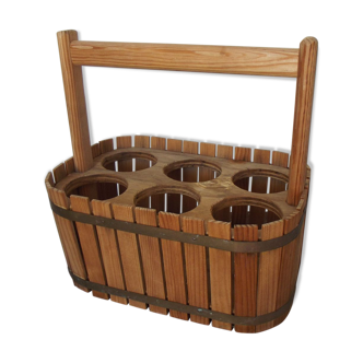 Basket rack wooden