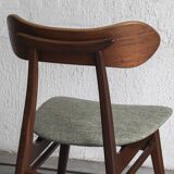 Set of 10 dining chairs 'Kastrup' by Louis van Teeffelen, Dutch design, 1960s