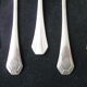 Set of 6 forks with silver metal oysters Art Deco style