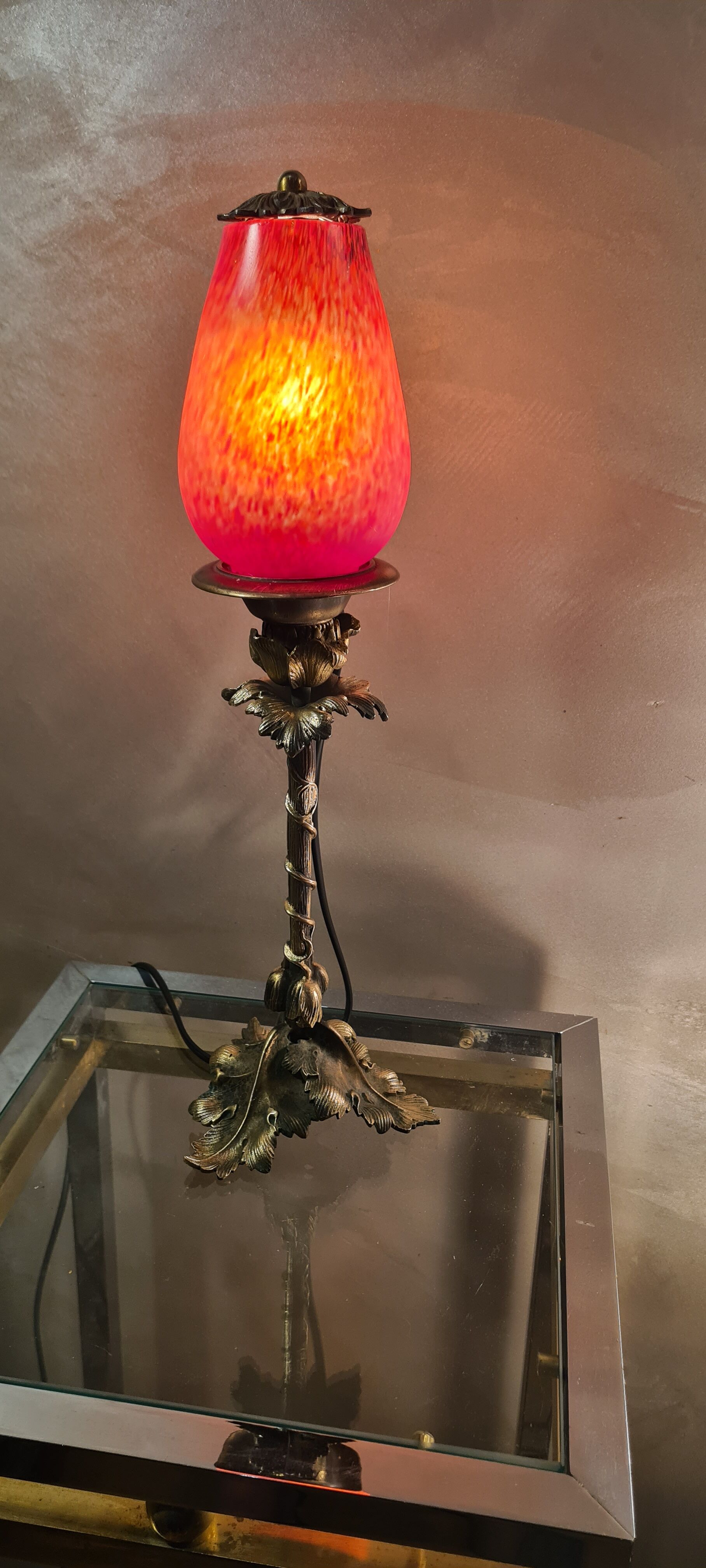 lampe bronze art nouveau 1900/20