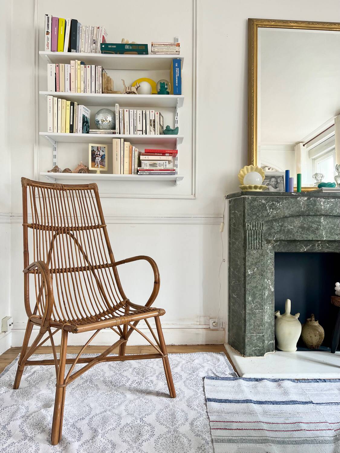 Vintage rattan armchair