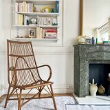 Vintage rattan armchair