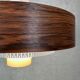 Vintage pendant lamp – metal and opaline