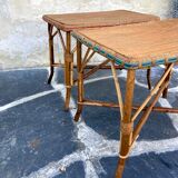 Vintage wicker tables two