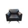 Poltrona Frau black swivel armchair