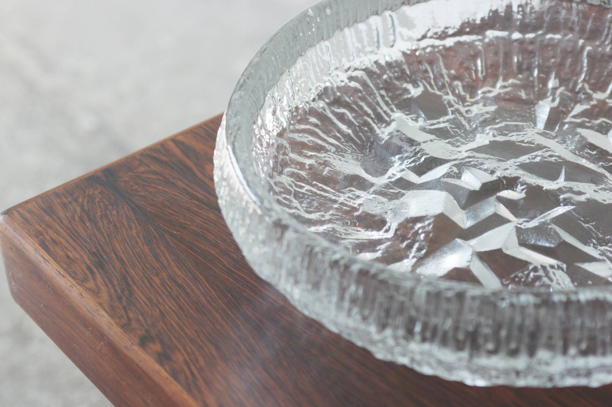 Ice Glass Lunaria Bowl by Tapio Wirkkala for Iittala, 1972