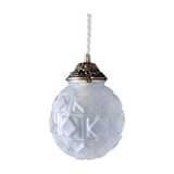 Globe art deco hanging lamp
