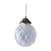 Globe art deco hanging lamp