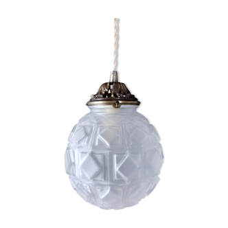 Globe art deco hanging lamp