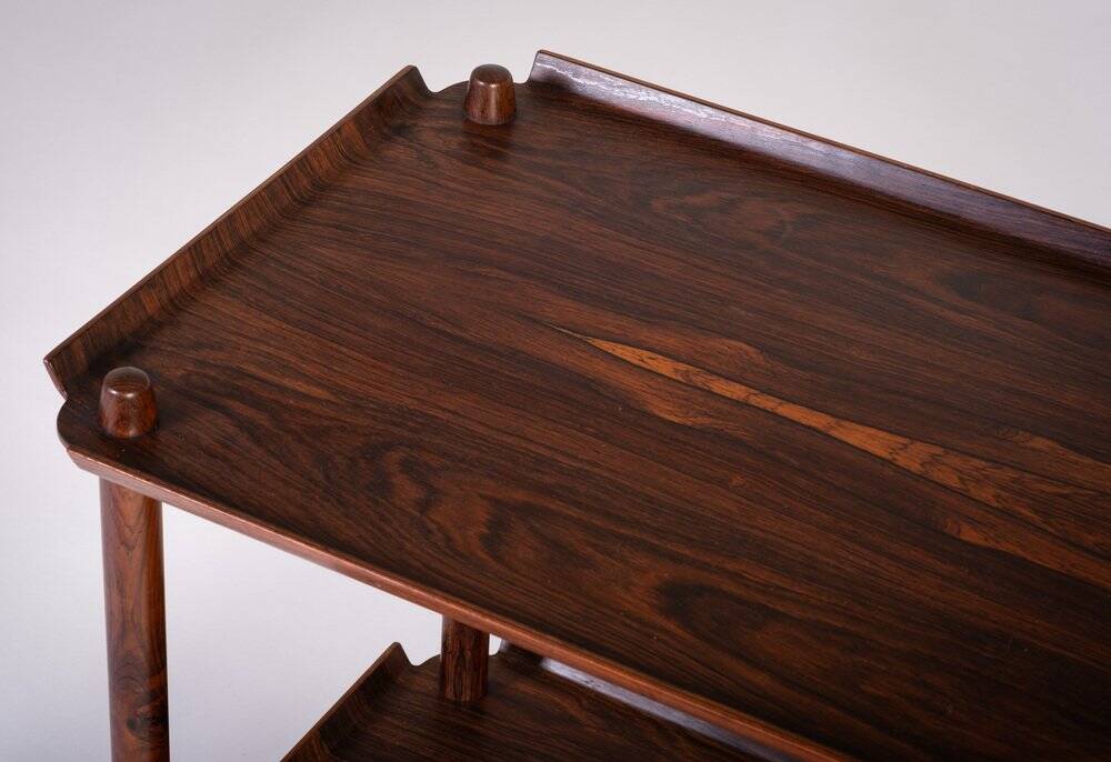 Rosewood Table Plateau by Poul Hundevad for Vamdrup, Denmark, 1960s