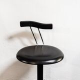 Sgabello Marlon da bar postmoderni di Bonaldo, Italia anni '80