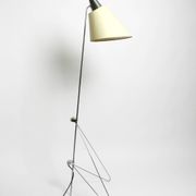 Original 1960s metal chrome floor lamp by Josef Hurka for Napako Czech