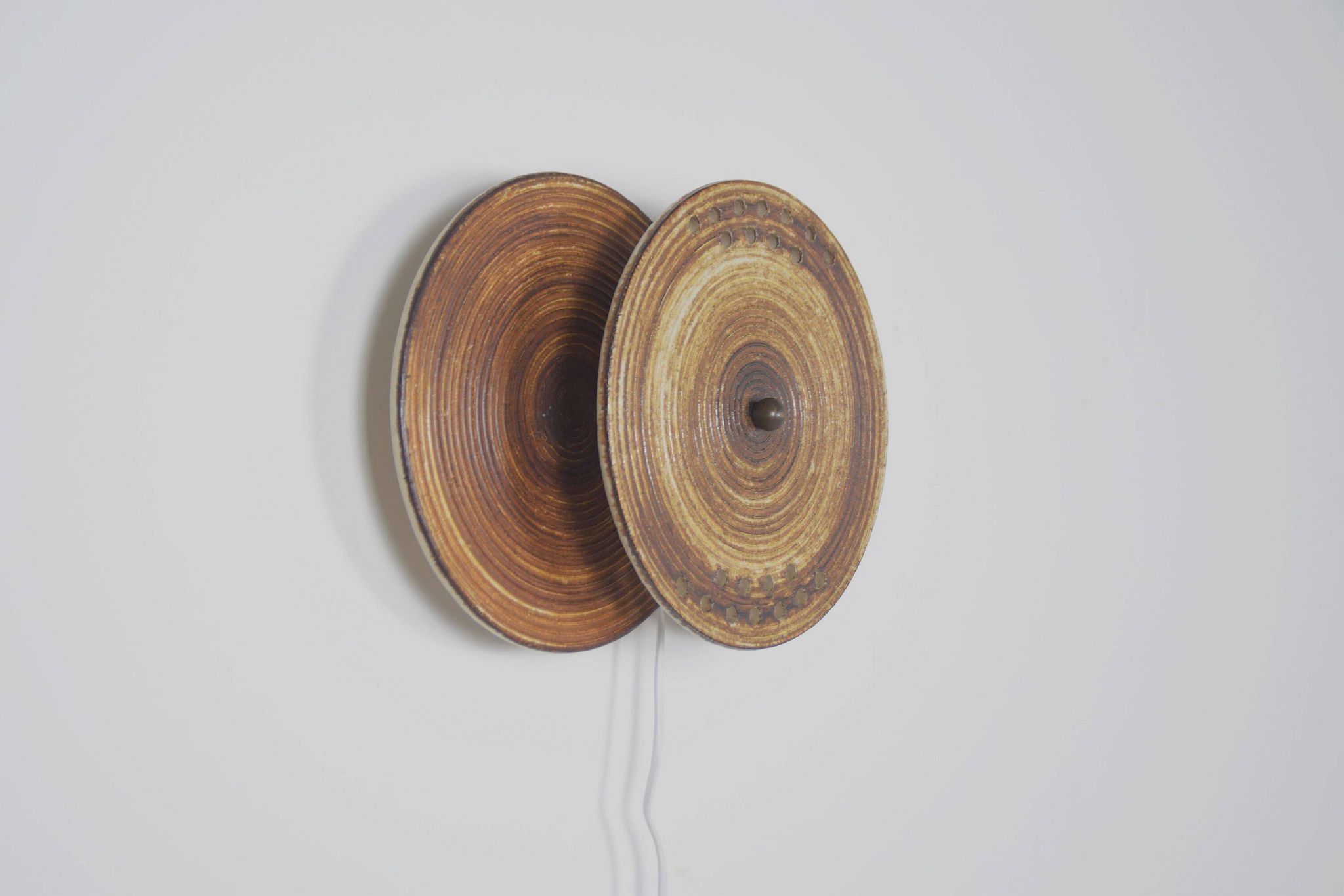 Danish ceramic wall lamp model 1103 by Axella Stentøj, 1970s