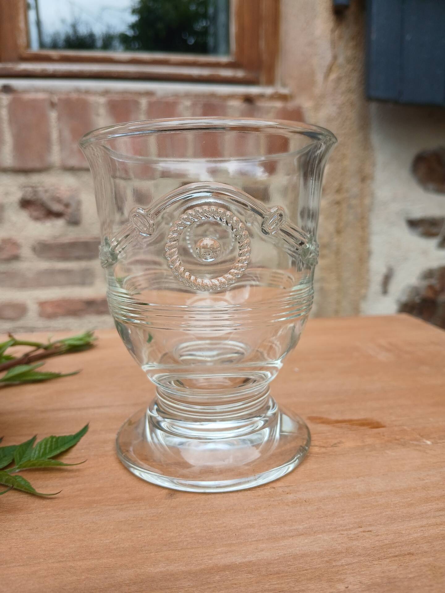 6 bistro water glasses