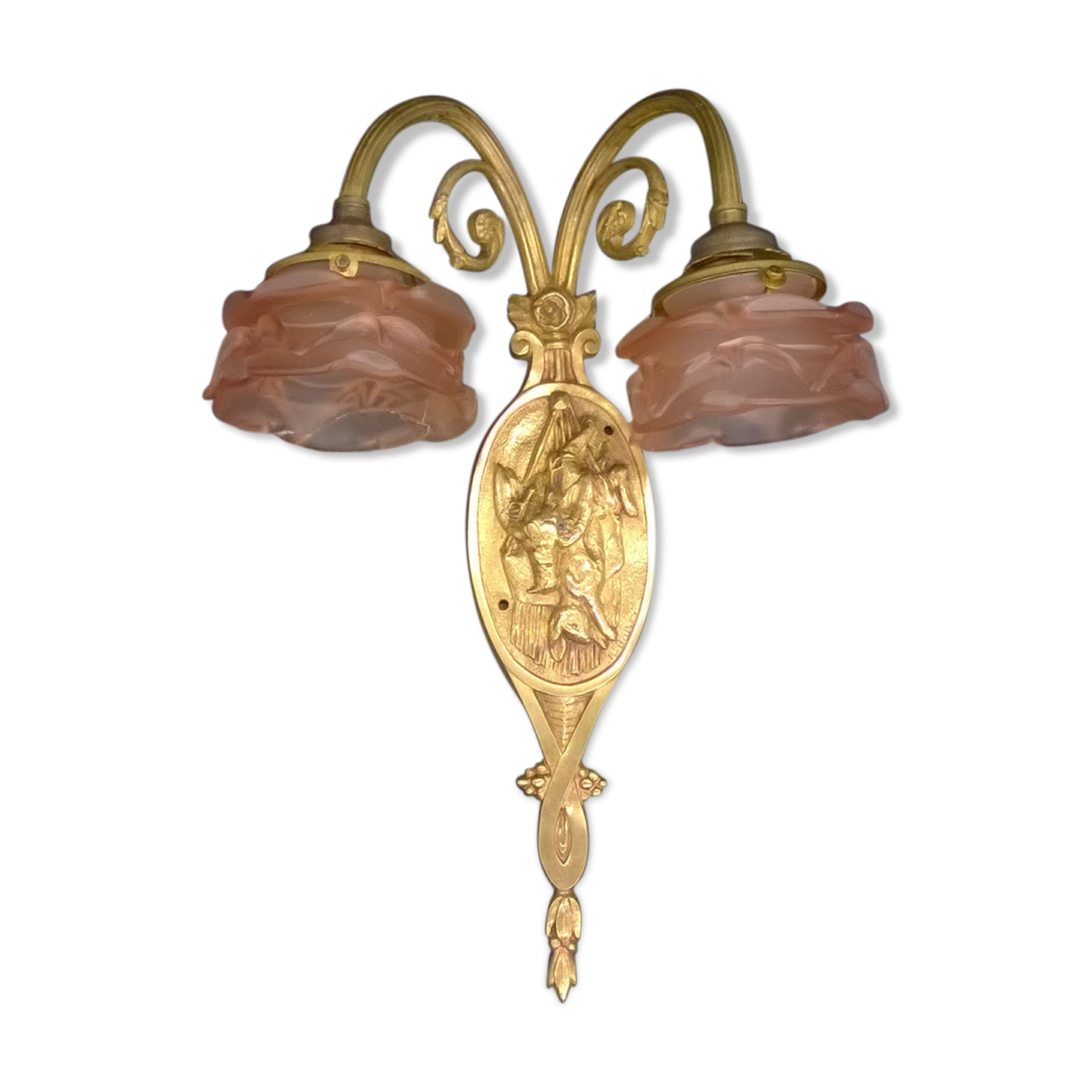 Wall sconces hunting trophy, Louis XVI style