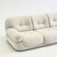 Sapporo three-seater sofa by Mario Marenco for Mobil Girgi in cream