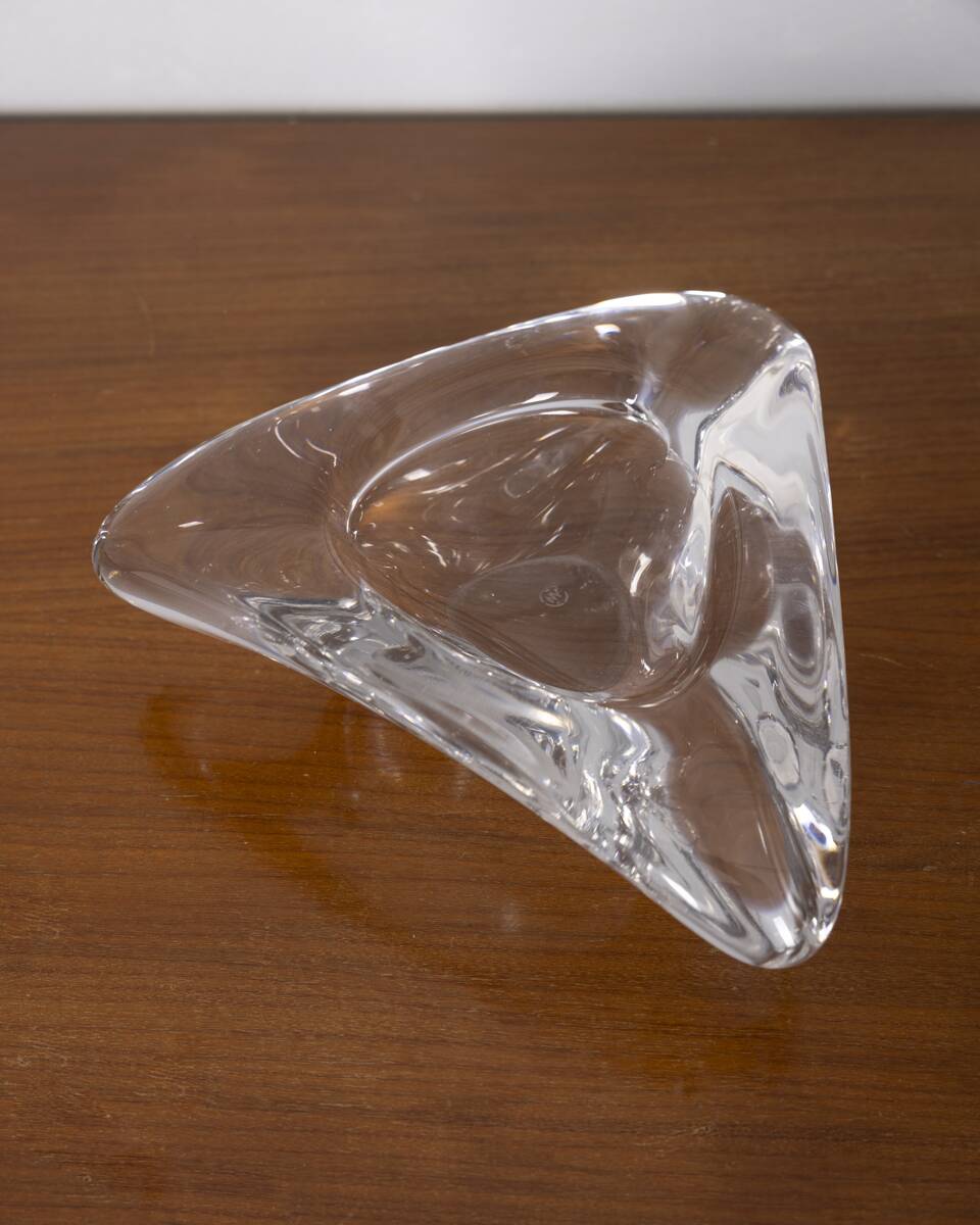 Vintage 1970s Italiandesign crystal ashtray