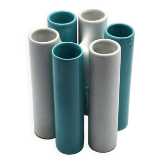 Interlocking ceramic vases by Enzo Bioli for Il Picchio, 1970s.