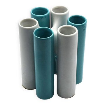 Interlocking ceramic vases by Enzo Bioli for Il Picchio, 1970s.