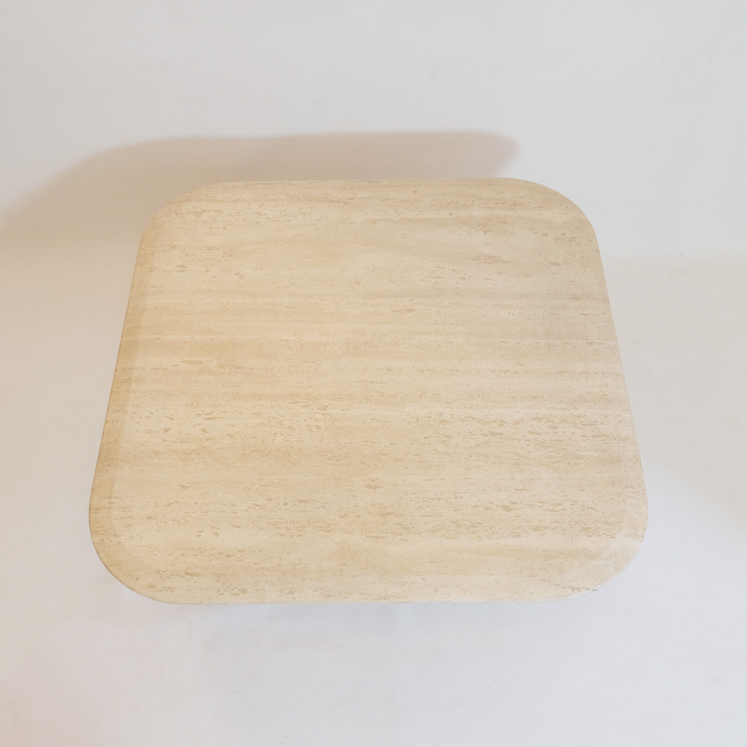 Coffee table in travertine Italian work of the 1970