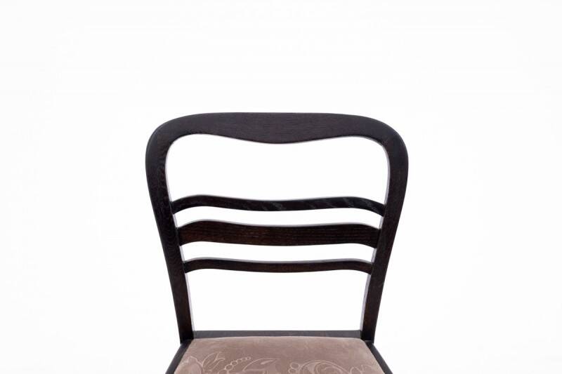 Antique table + chairs set, Western Europe, early 20th century.