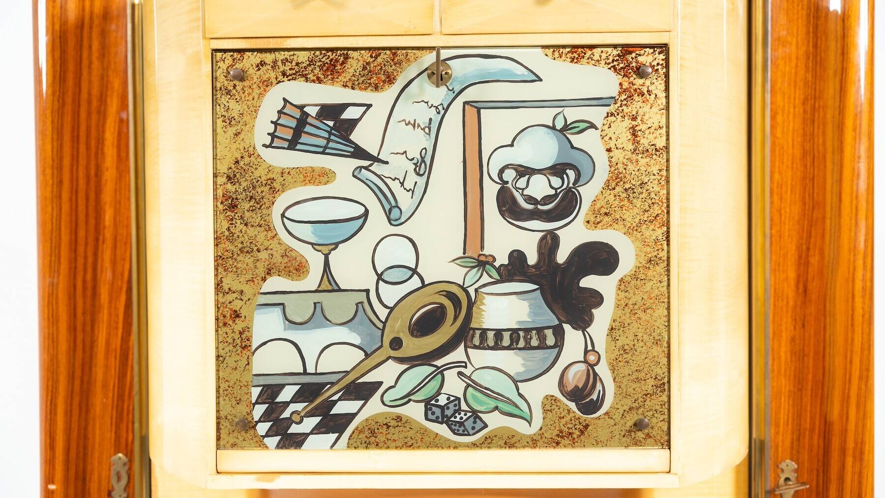 Mid-century modern bar cabinet by Paolo Buffa, 1950s.